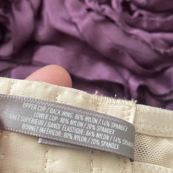 Aerie limited edition rhinestone push up bra beige nude 34C - Picture 13 of 16